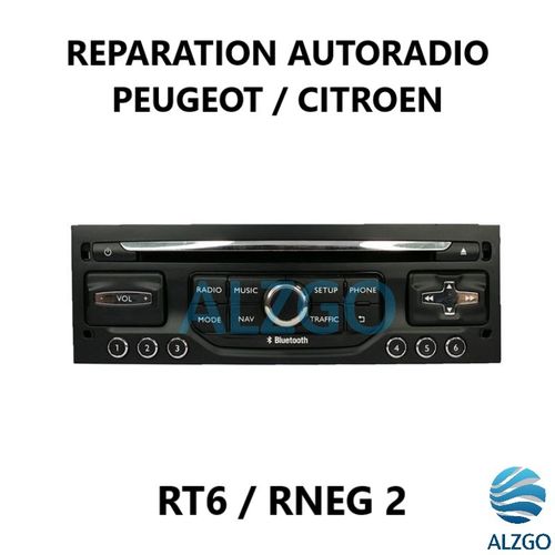 REPARATION AUTORADIO PEUGEOT / CITROEN RT6 RNEG2