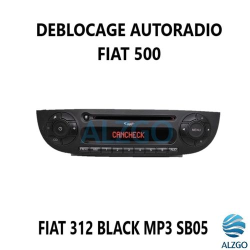 DEBLOCAGE AUTORADIO FIAT 500